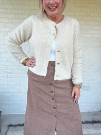 Warm Whispers Cream Cardigan