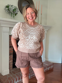 Remi Puff Sleeve Sweater - Latte
