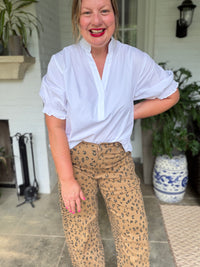 Balloon Sleeve Blouse - White