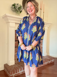 Amber Dress w/ Orange Floral