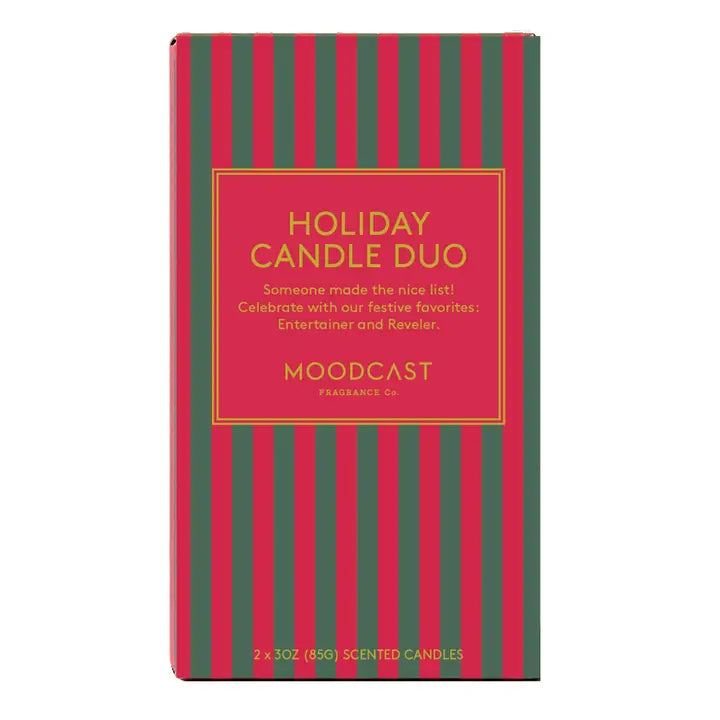 Moodcast Holiday Candle Duo - Entertainer + Reveler