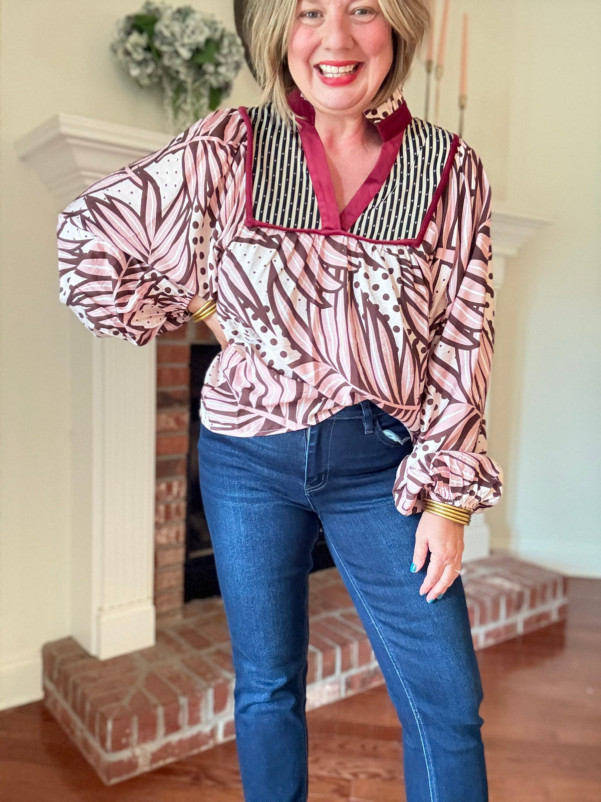 Dahlia Blush Top