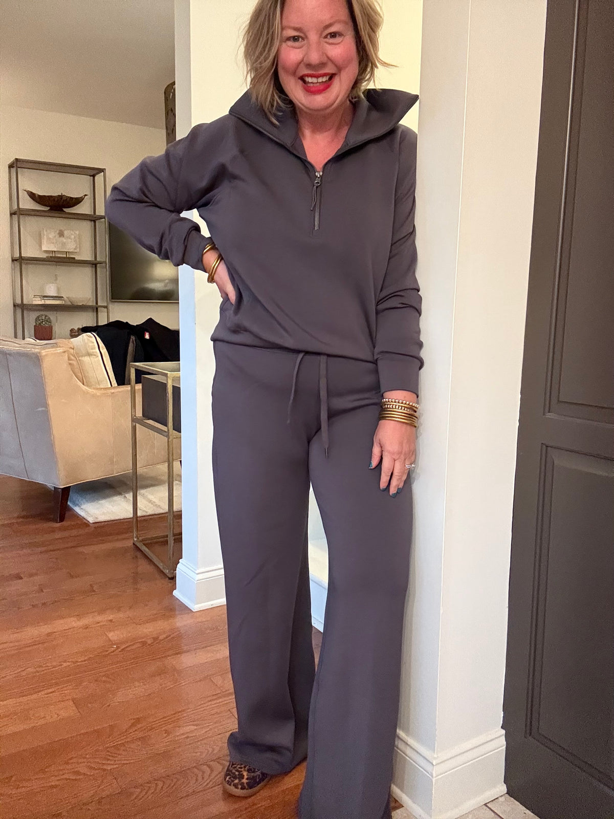 SPANX Wide Leg Pant - Storm