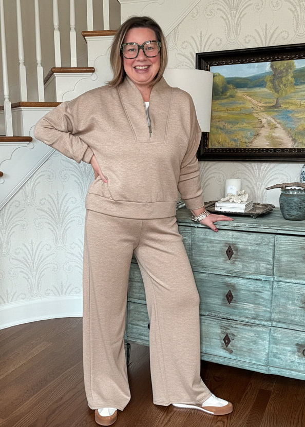 SPANX Straight Leg Pant - Oatmeal Heather