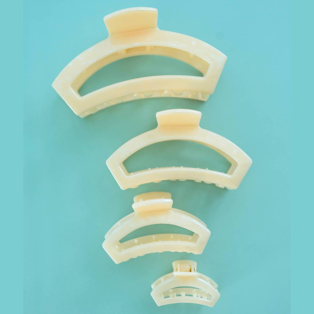 TELETIES - Open Hair Clip | Small | Soft Surf