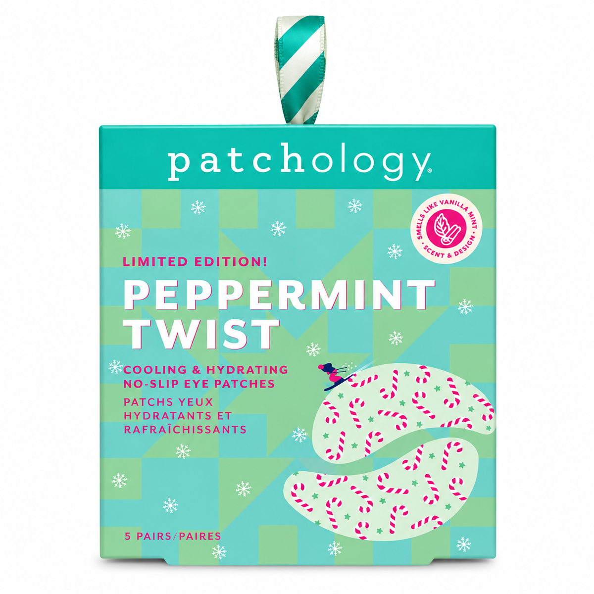 Peppermint Twist No-Slip Eye Patches