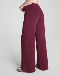 SPANX Wide Leg Pant - Plum Berry