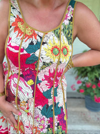 Laurel Floral Tiered Midi Dress