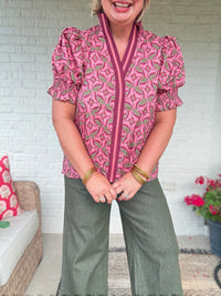 Marlowe Top - Wine