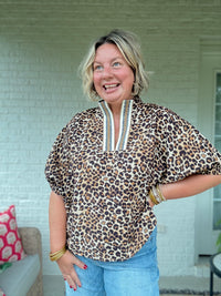 Anna Animal Print Top