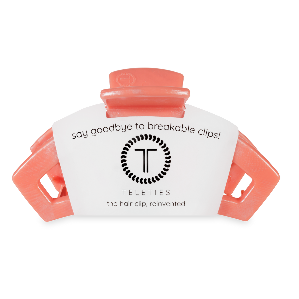 TELETIES - Open Hair Clip | Large | Dreamsicle