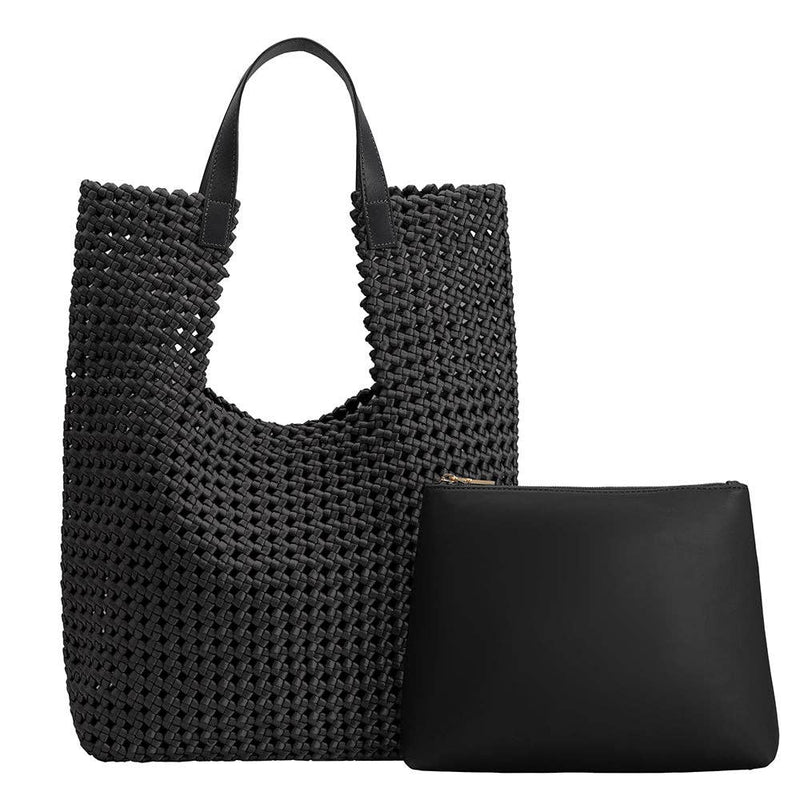 Rihanna Black Nylon Tote Bag