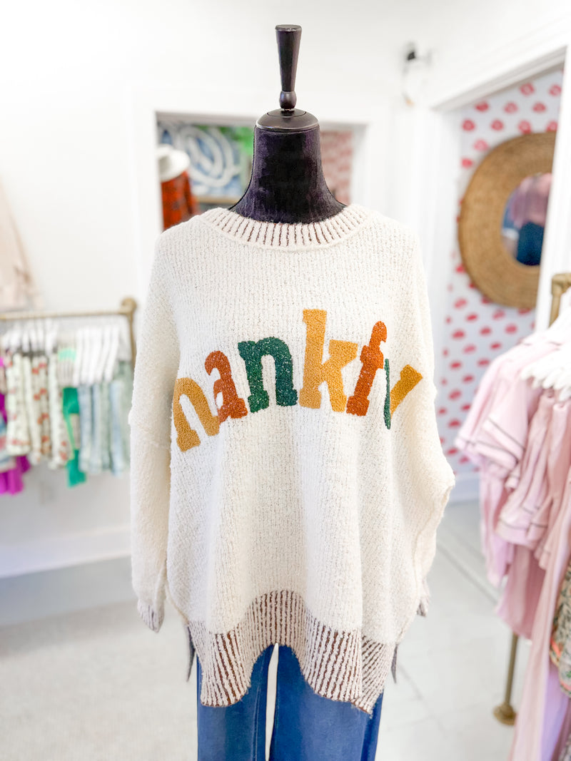 Thankful Sweater - Ivory