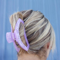 TELETIES - Open Hair Clip | Large | Lavender Mist