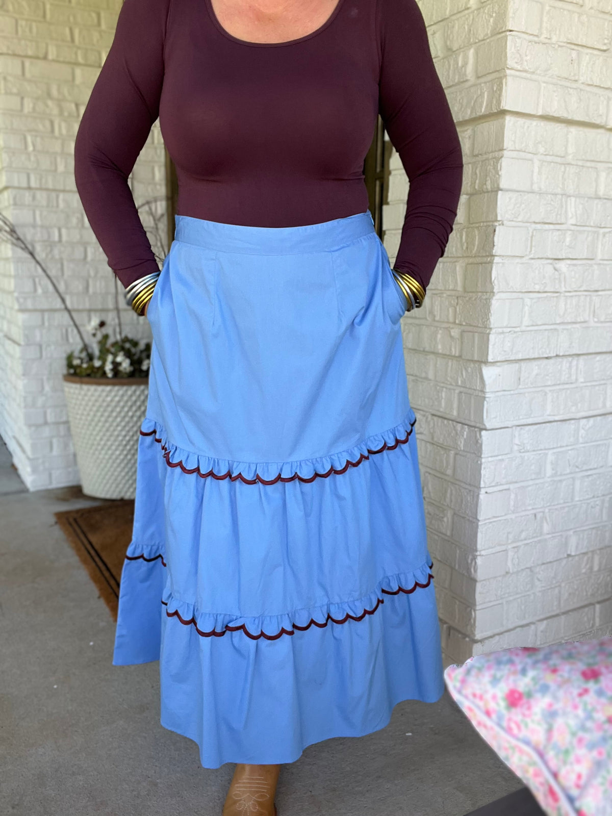 Ella Skirt - Azure