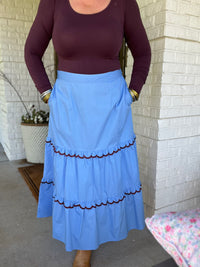 Ella Skirt - Azure