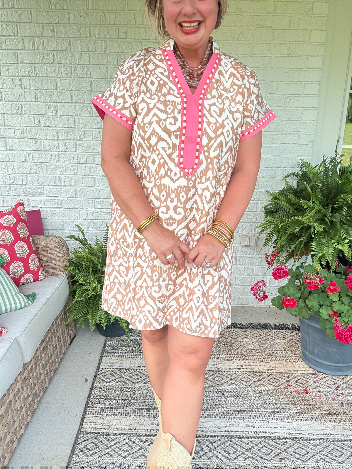 Miranda Short Sleeve Pattern Dress