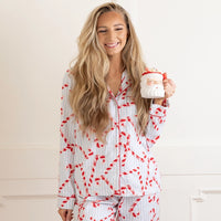 Candy Cane Flannel Pajama Set