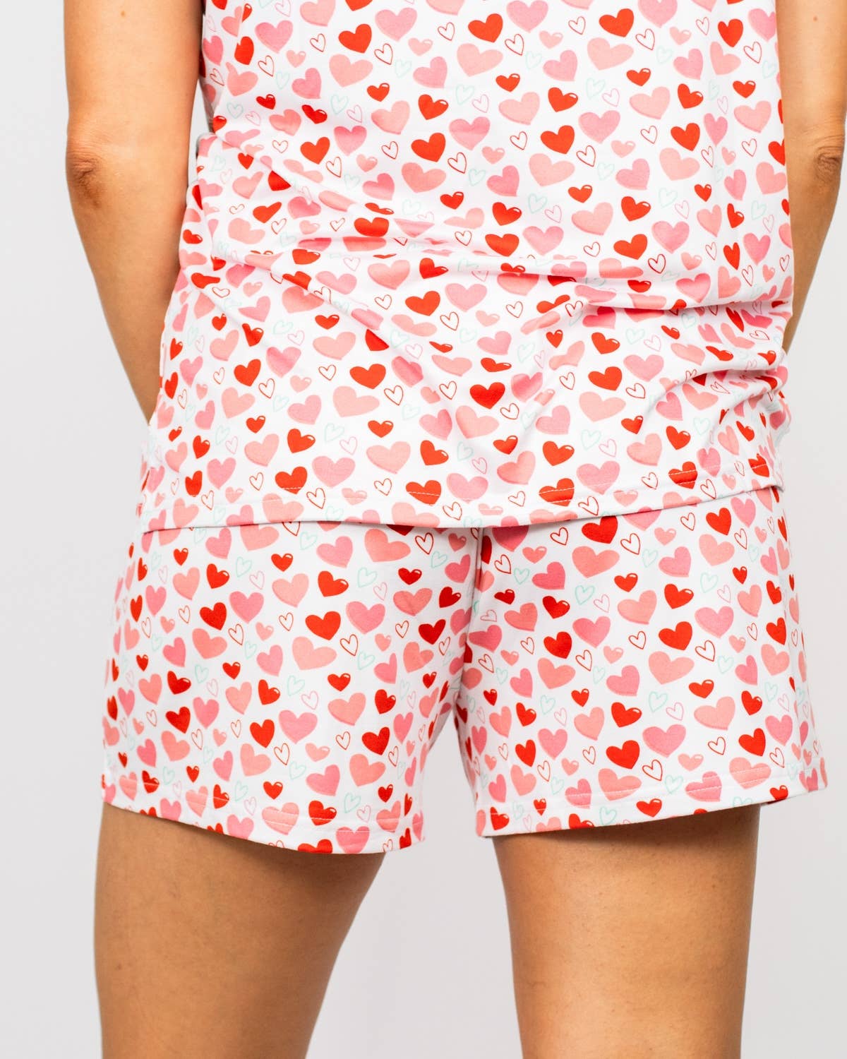 The Royal Standard - All You Need is Love Sleep Shorts   White/Pink/Red   -Asst.