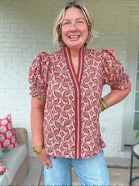 Marlowe Top - Terracotta
