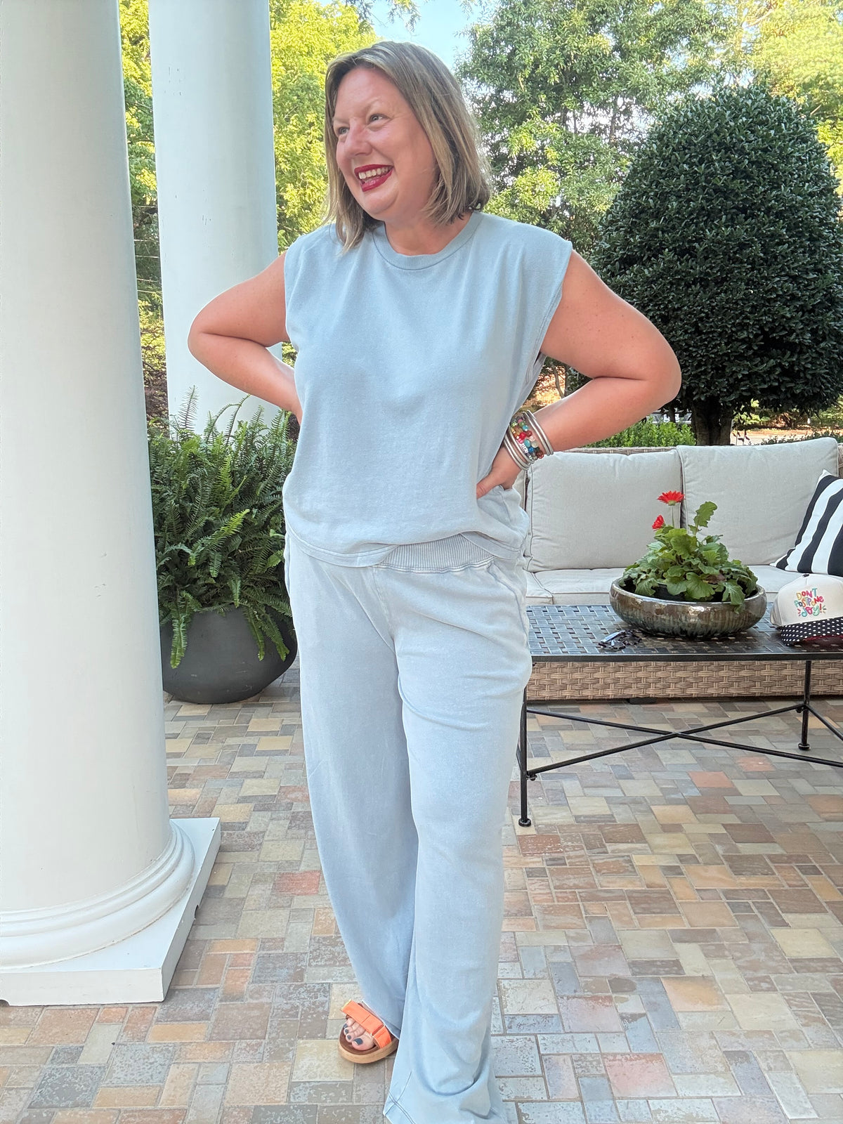 Poppy & Pine Knit Pant Set – Denim