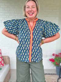 Sienna Bloom Navy Top