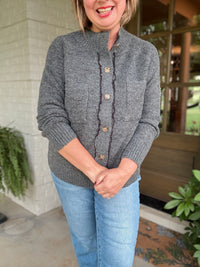 The Cozy Ridge Cardigan - Gray