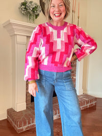 Kris High Rise Cuffed Wide Leg Jeans