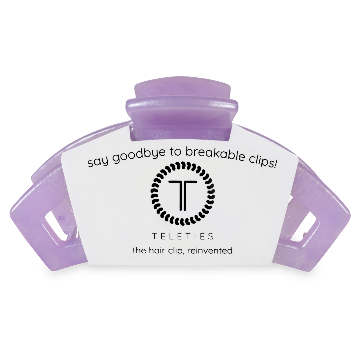 TELETIES - Open Hair Clip | Large | Lavender Mist