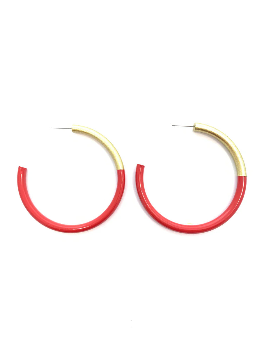 LIZ Large Hoop - Real Red