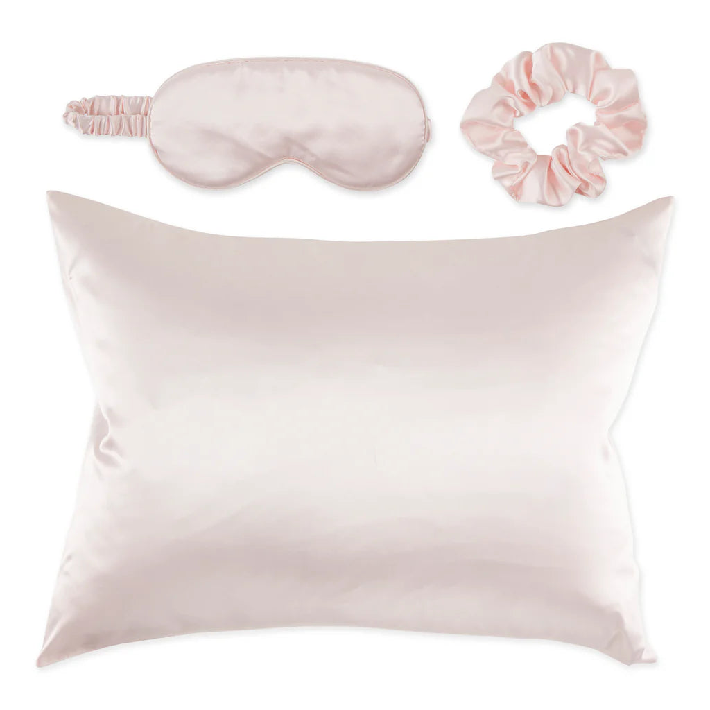 SATIN SLEEP SET - PINK