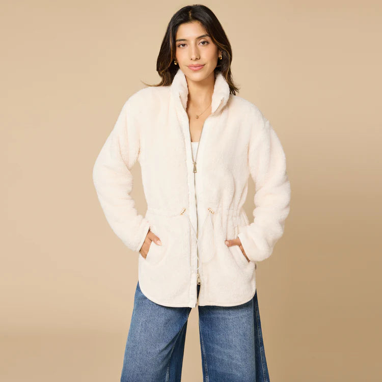 Softies DreamPlush Zip Jacket - Almond