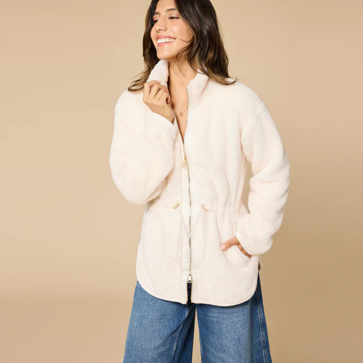 Softies DreamPlush Zip Jacket - Almond