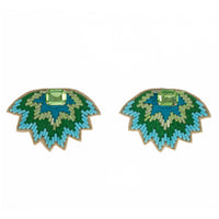 Soho Studs in Blue and Green