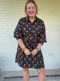 Golden Meadow Shirt Dress