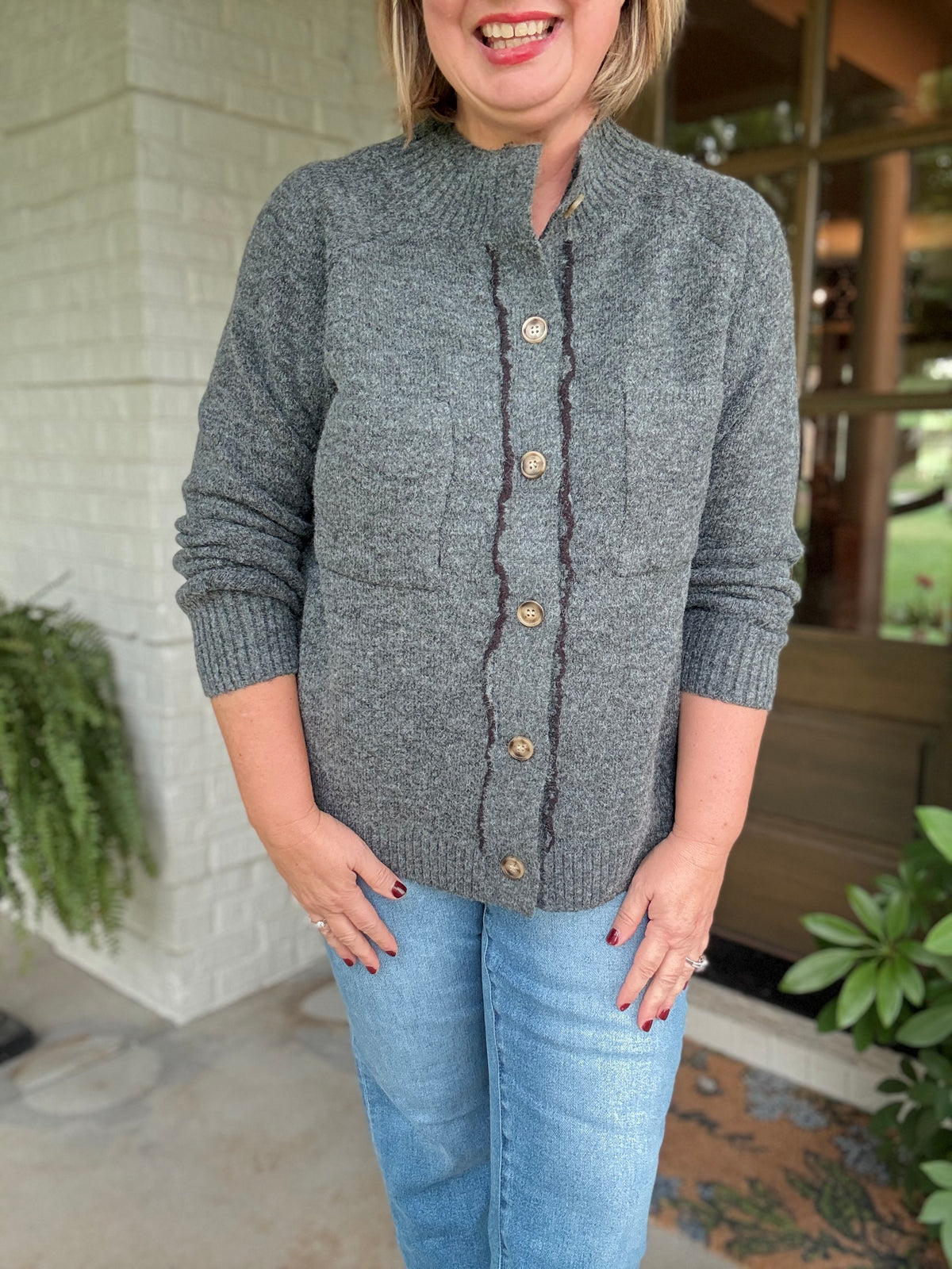 The Cozy Ridge Cardigan - Gray