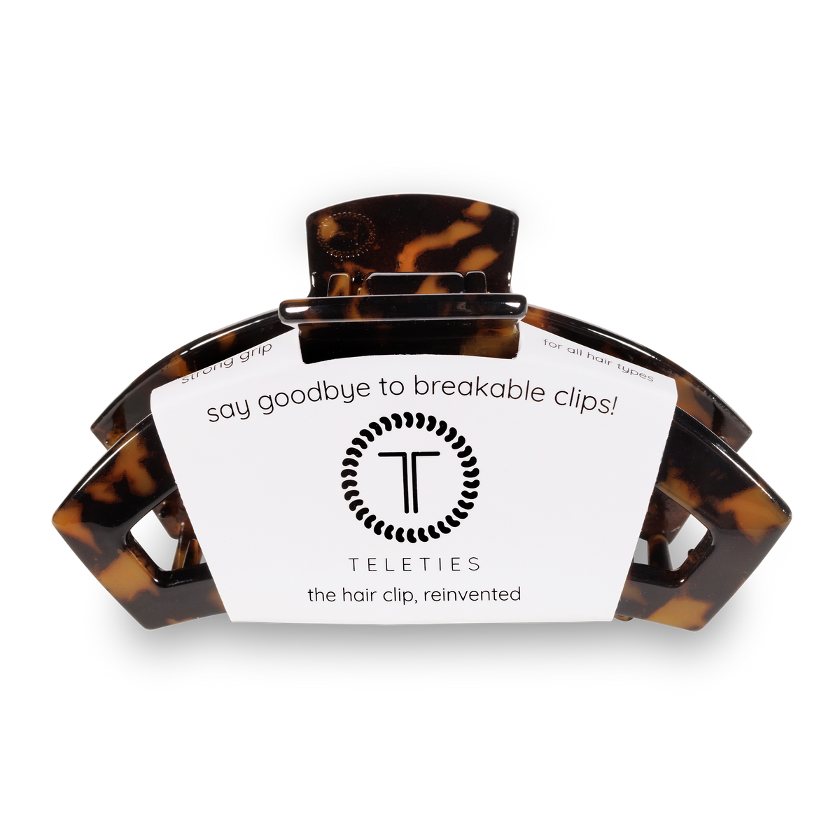 TELETIES - Open Tortoise Large Hair Clip