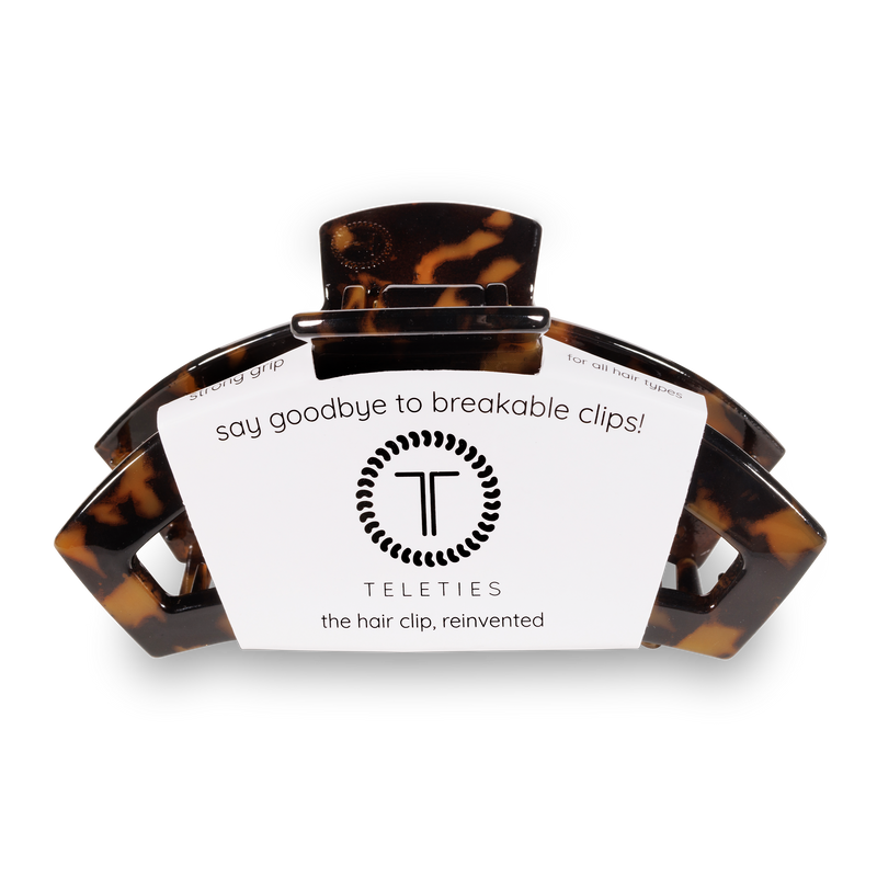 TELETIES - Open Tortoise Large Hair Clip
