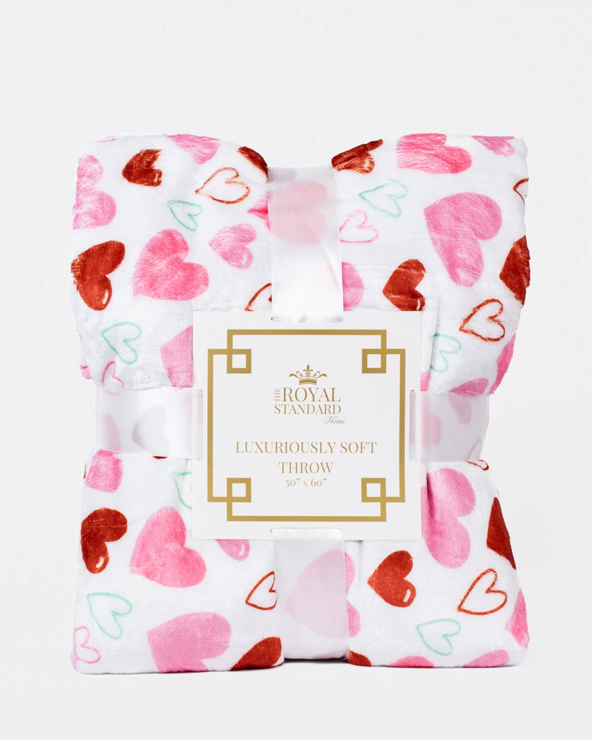 The Royal Standard - All You Need is Love Throw   Pink/Multi   50x60