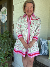 Wildflower Whimsy Button Down Dress
