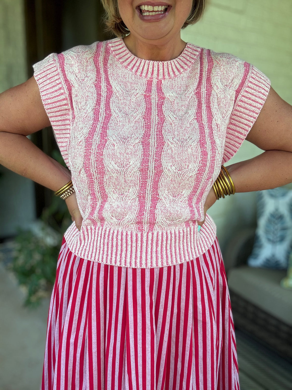 Kennedy Pink Knit Top