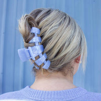 TELETIES - Classic Hair Clip | Large | Blue Lagoon