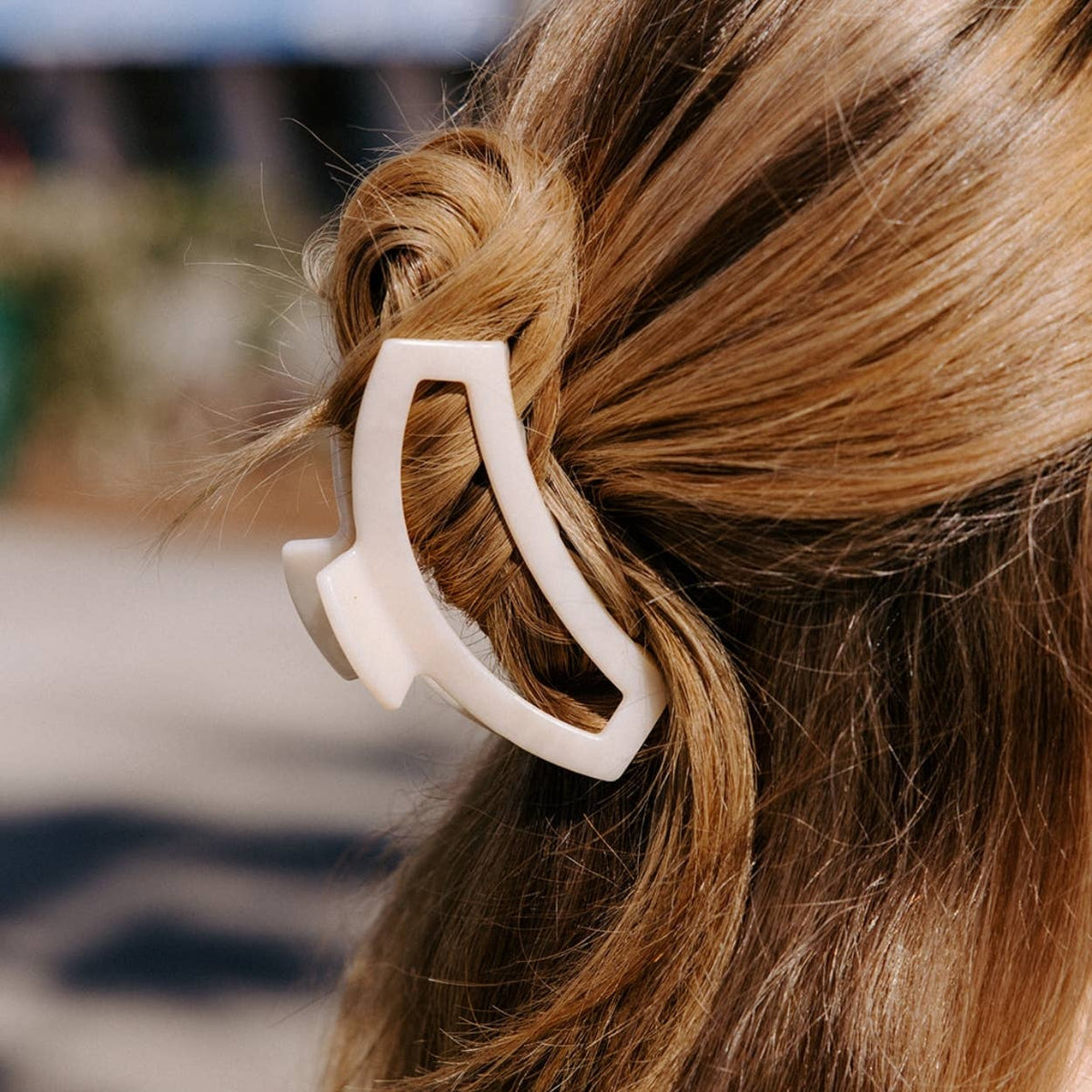 TELETIES - Open Hair Clip | Small | Soft Surf
