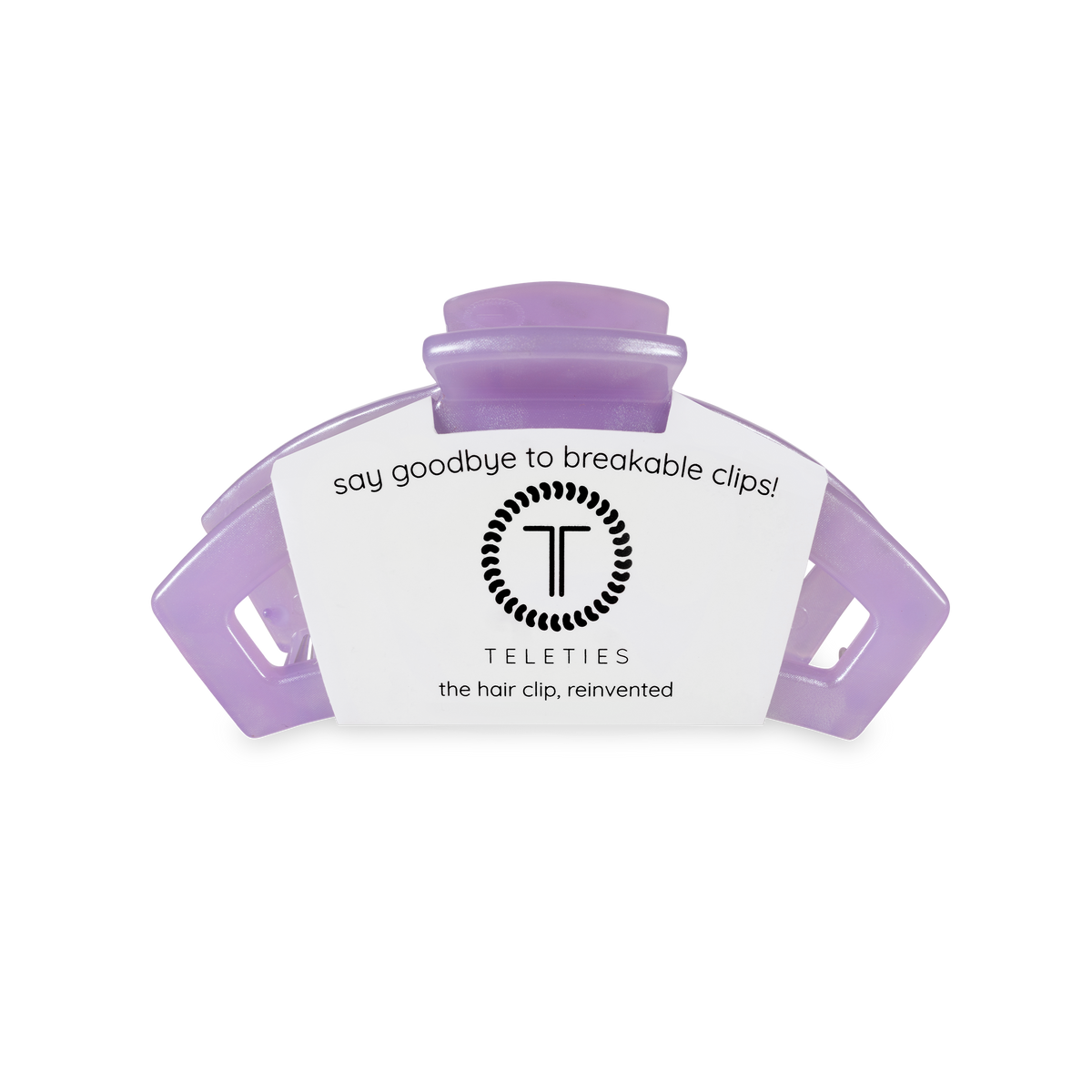 TELETIES - Open Hair Clip | Small | Lavender Mist