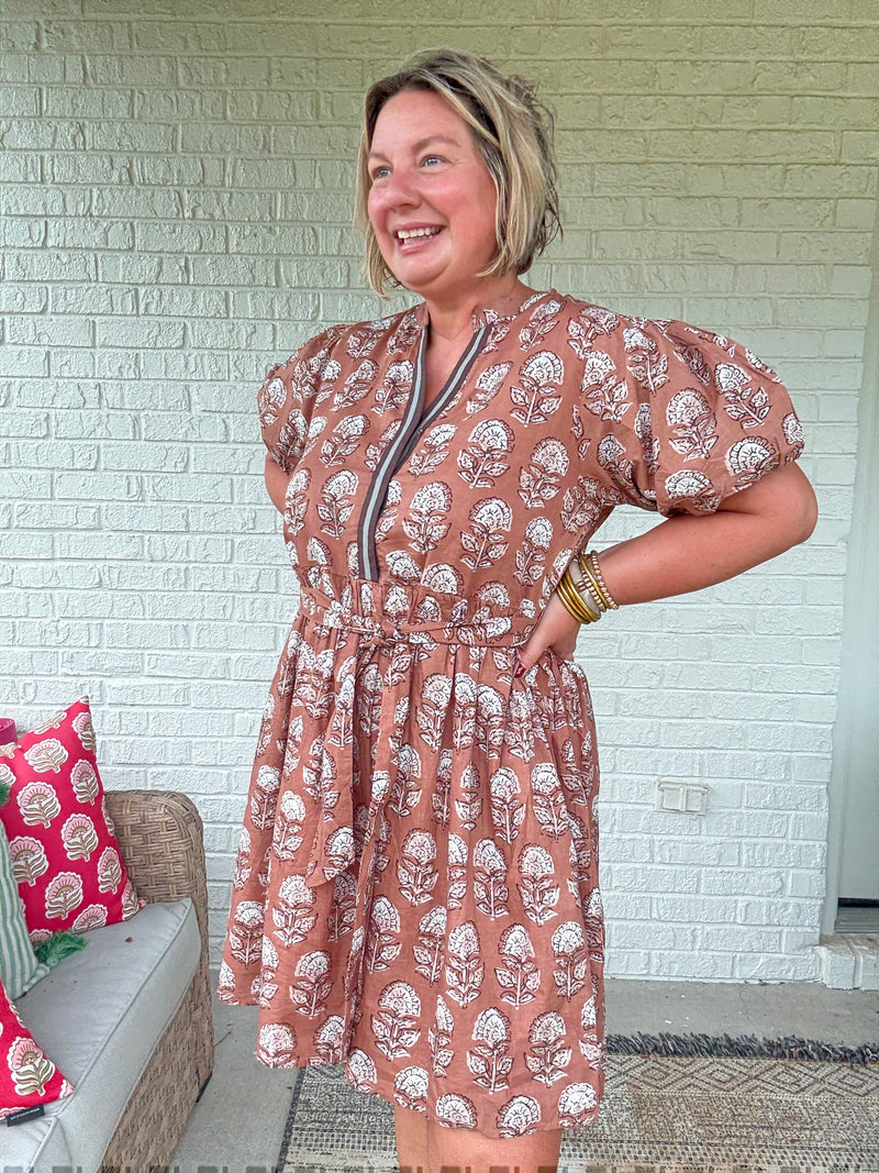 Savannah Grove Dress w/ Tie Waist