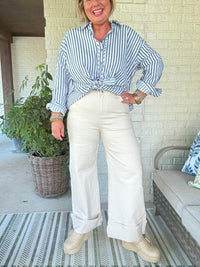 Anna Cuffed Pant - Sand