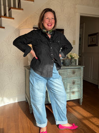 Kate Wind Snap Super High Rise Cuffed Barrel Jean