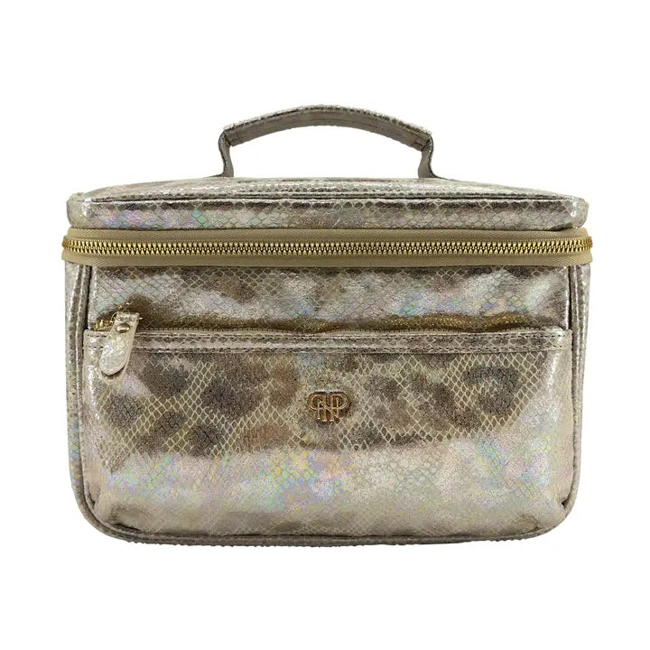 Classic Train Case - Glimmer Leopard