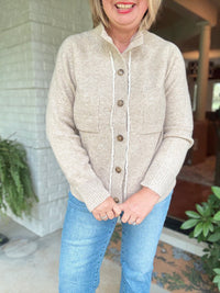The Cozy Ridge Cardigan - Taupe