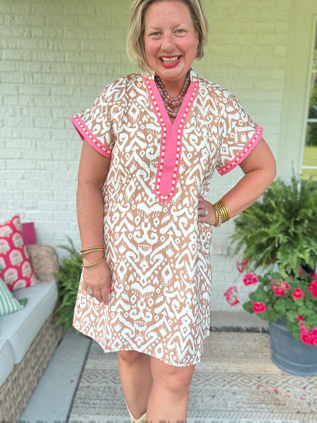 Miranda Short Sleeve Pattern Dress